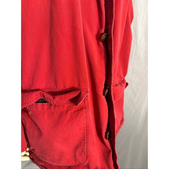 Vintage Marlboro Country Store Red Field Jacket XL – 90s Workwear Canvas Coat Br - Picture 13 of 16